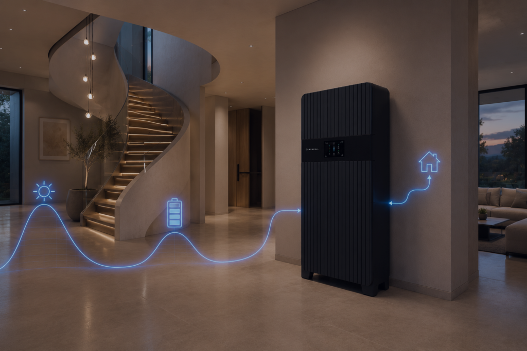 Black AI Battery Energy System - Optimises Battery Performance