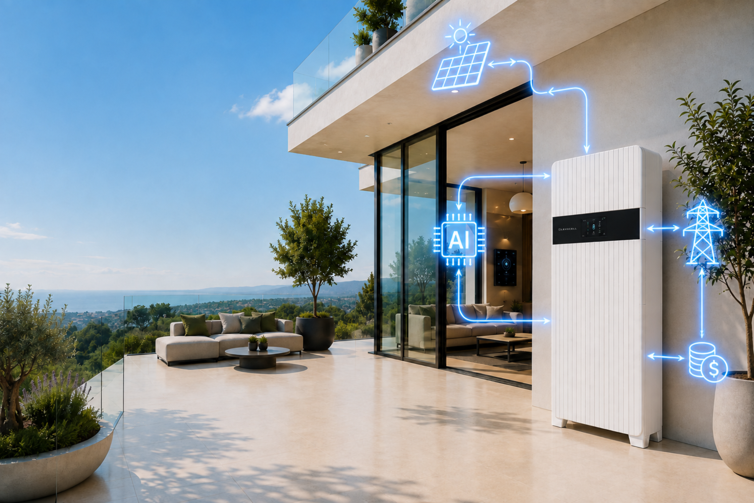 Levocell Battery Energy Storage System - White External
