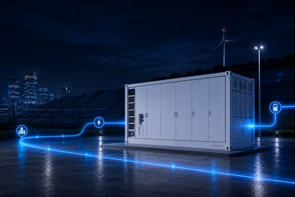 Levocell Commercial Battery Energy System - Peak Shaving