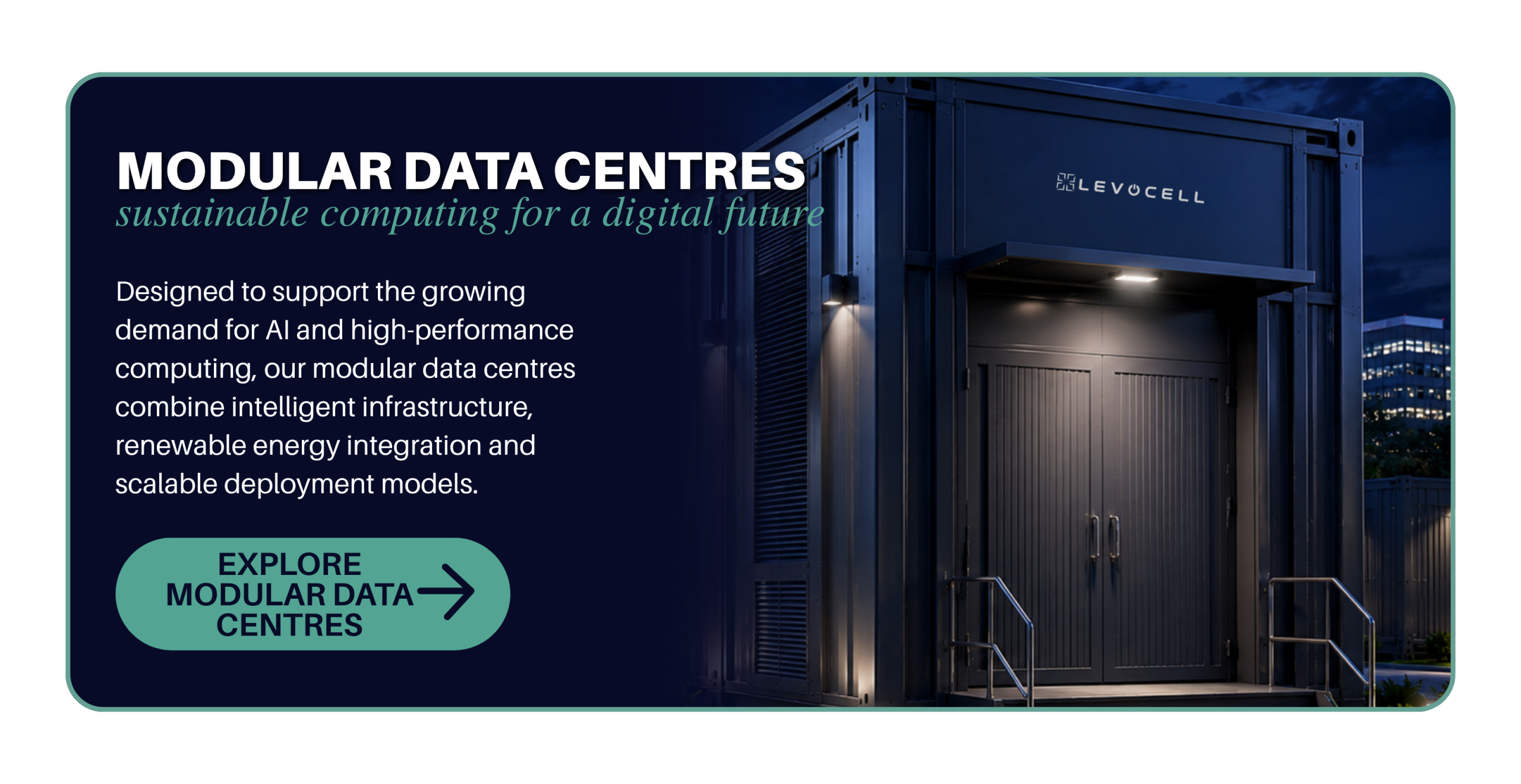 Levocell Navigation Menu - Modular Data Centre Solutions