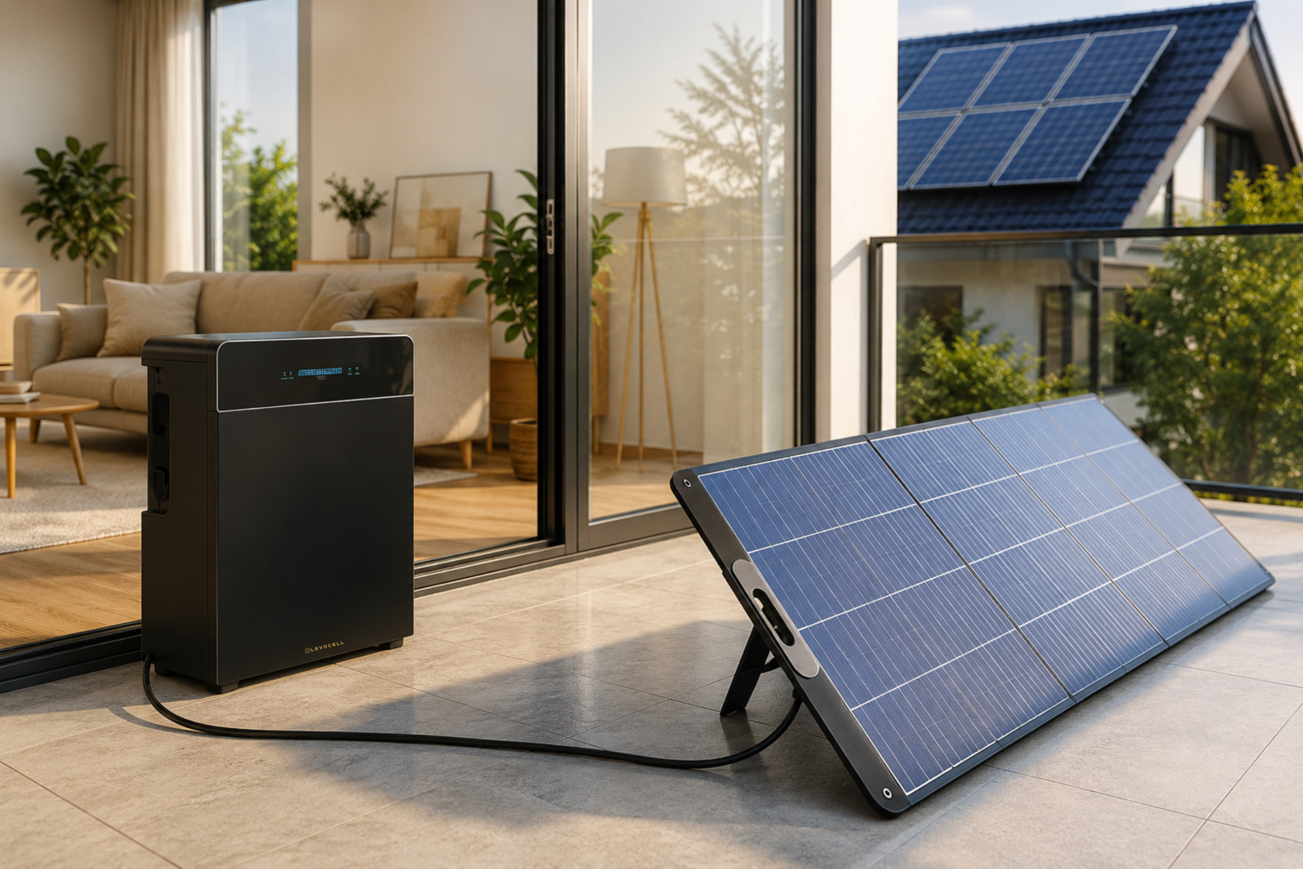 Levocell Solar - Plug In Compact Balcony SR2000 BESS