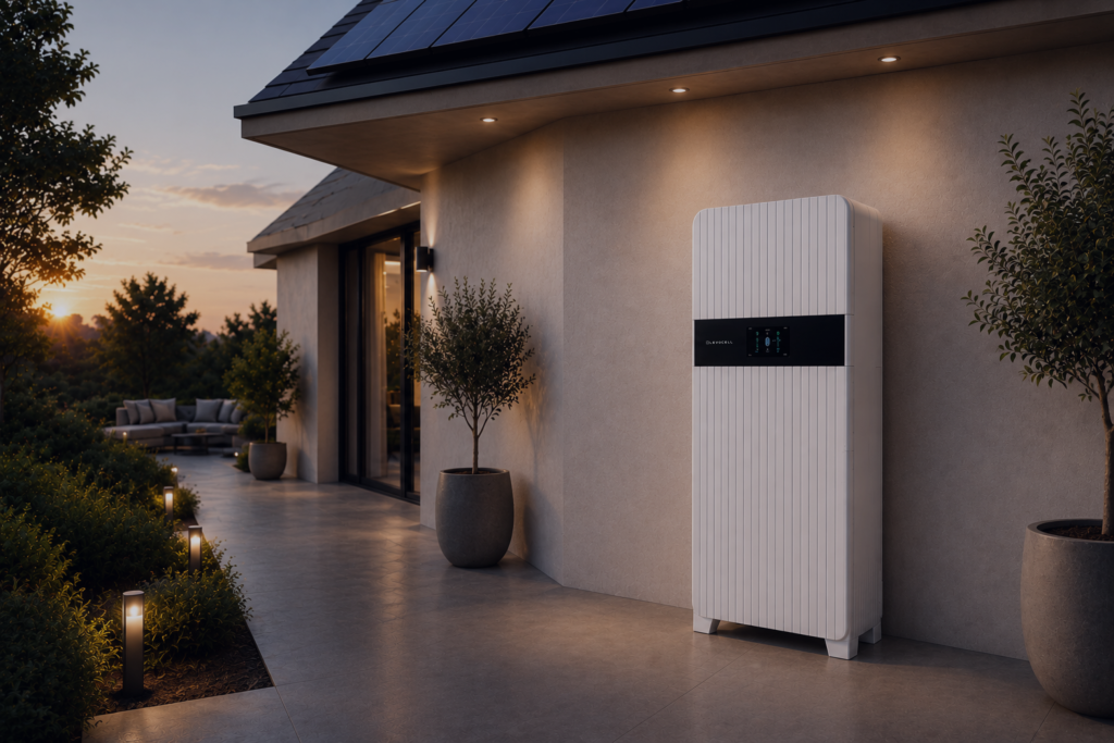 White AI Battery Energy System- External