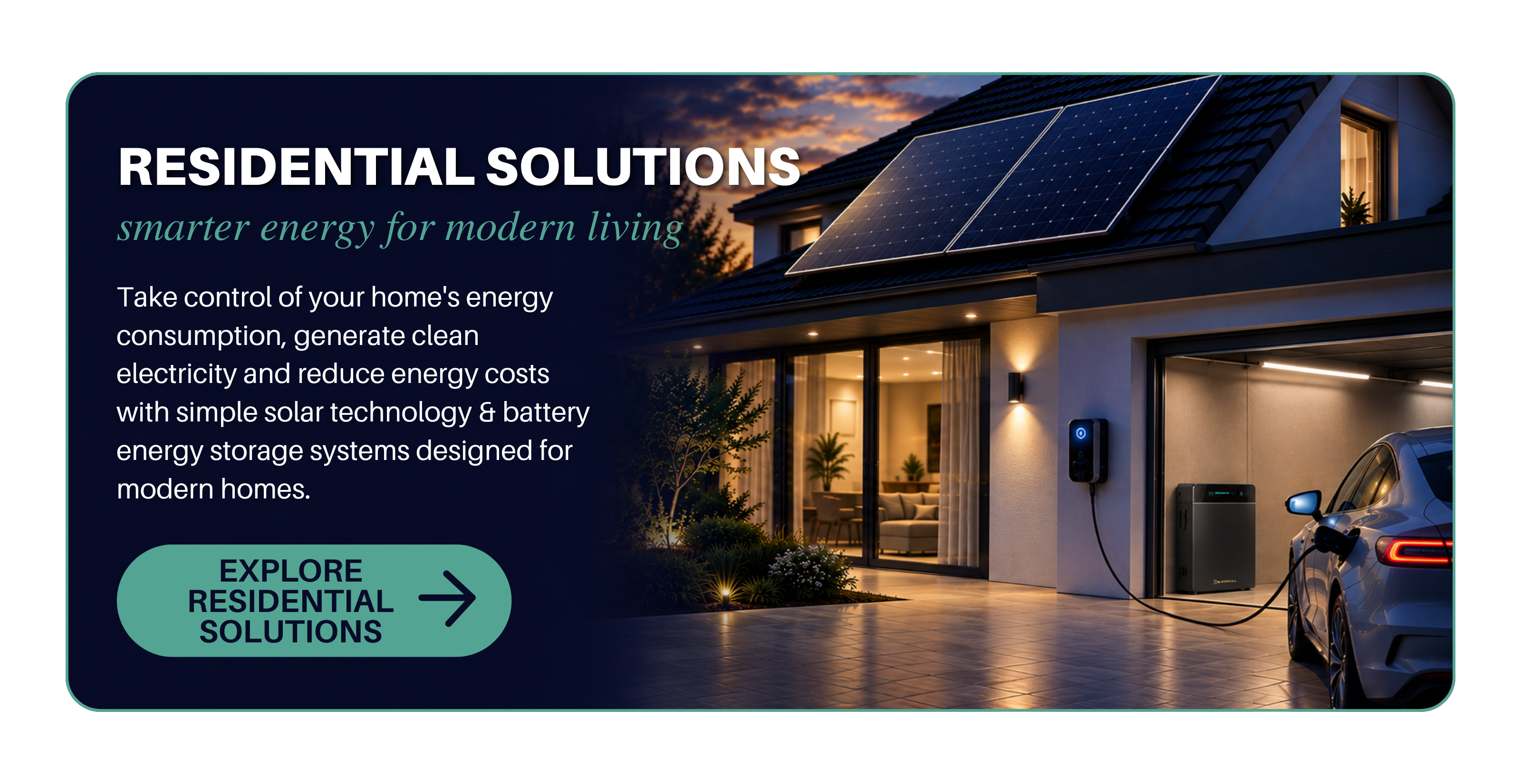 Banner - Residential Solutions Menu Card