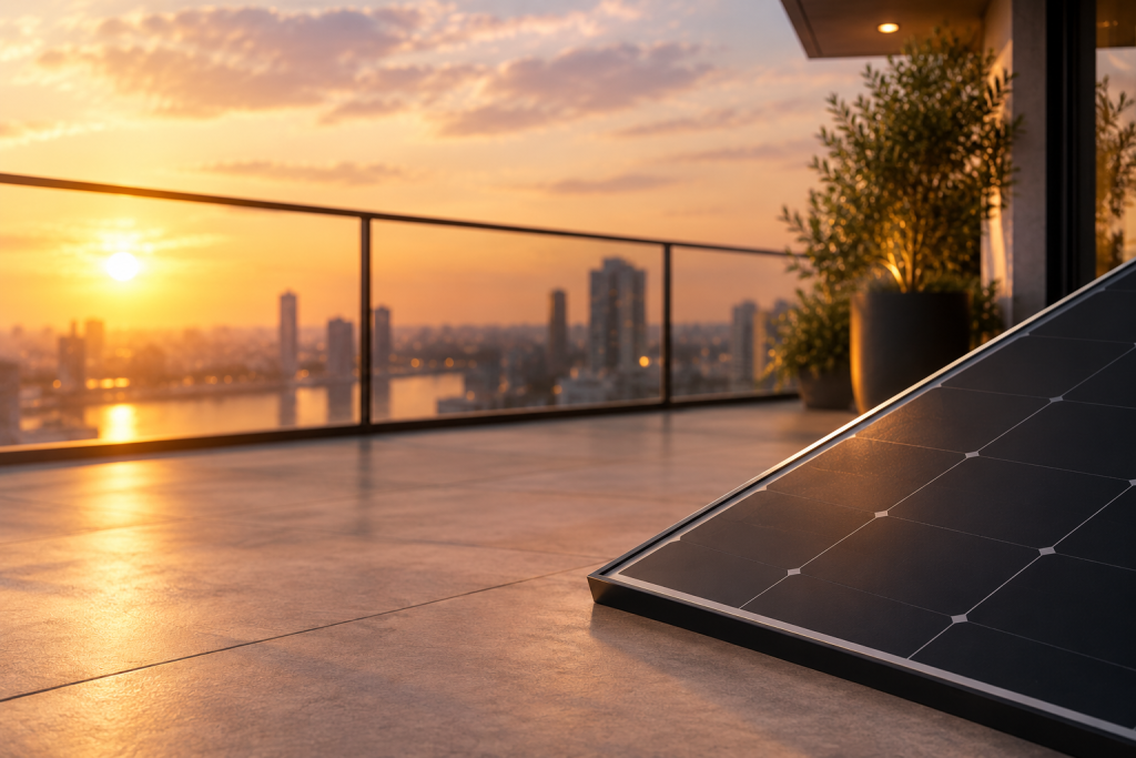 Levocell Plug-in Solar Sunset Detail Shot