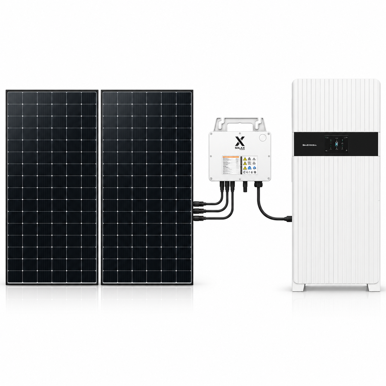 Plug In Solar Solution Advanced - White BESS - White Background