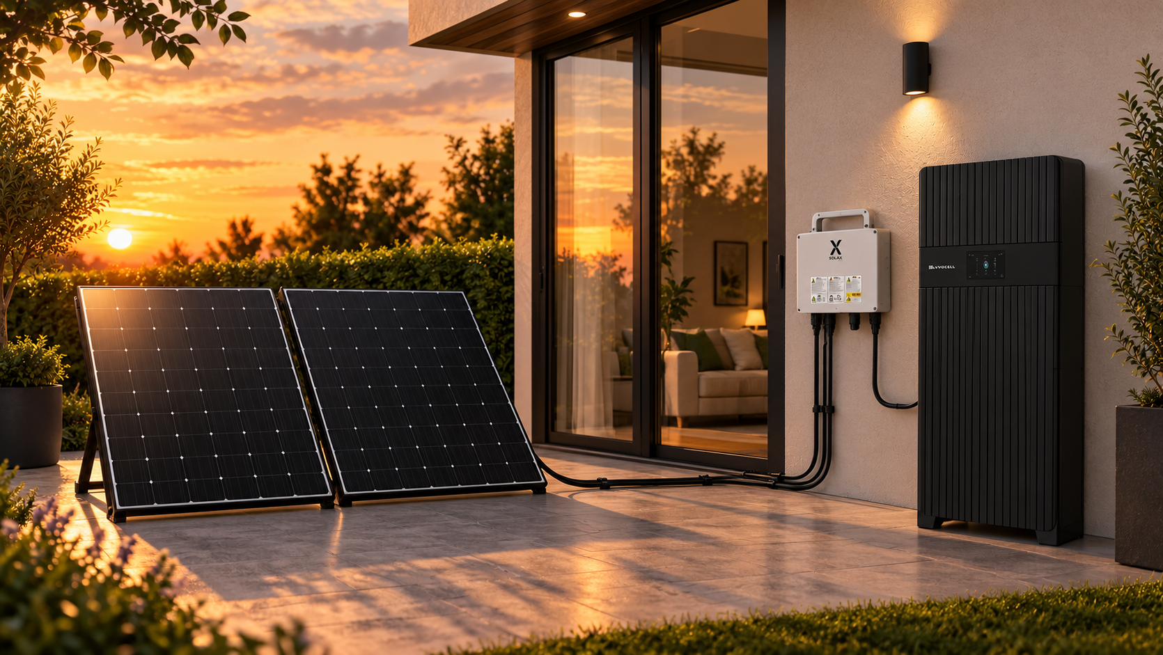 Plug in Solar Solutions Diagram - Advanced Sunset