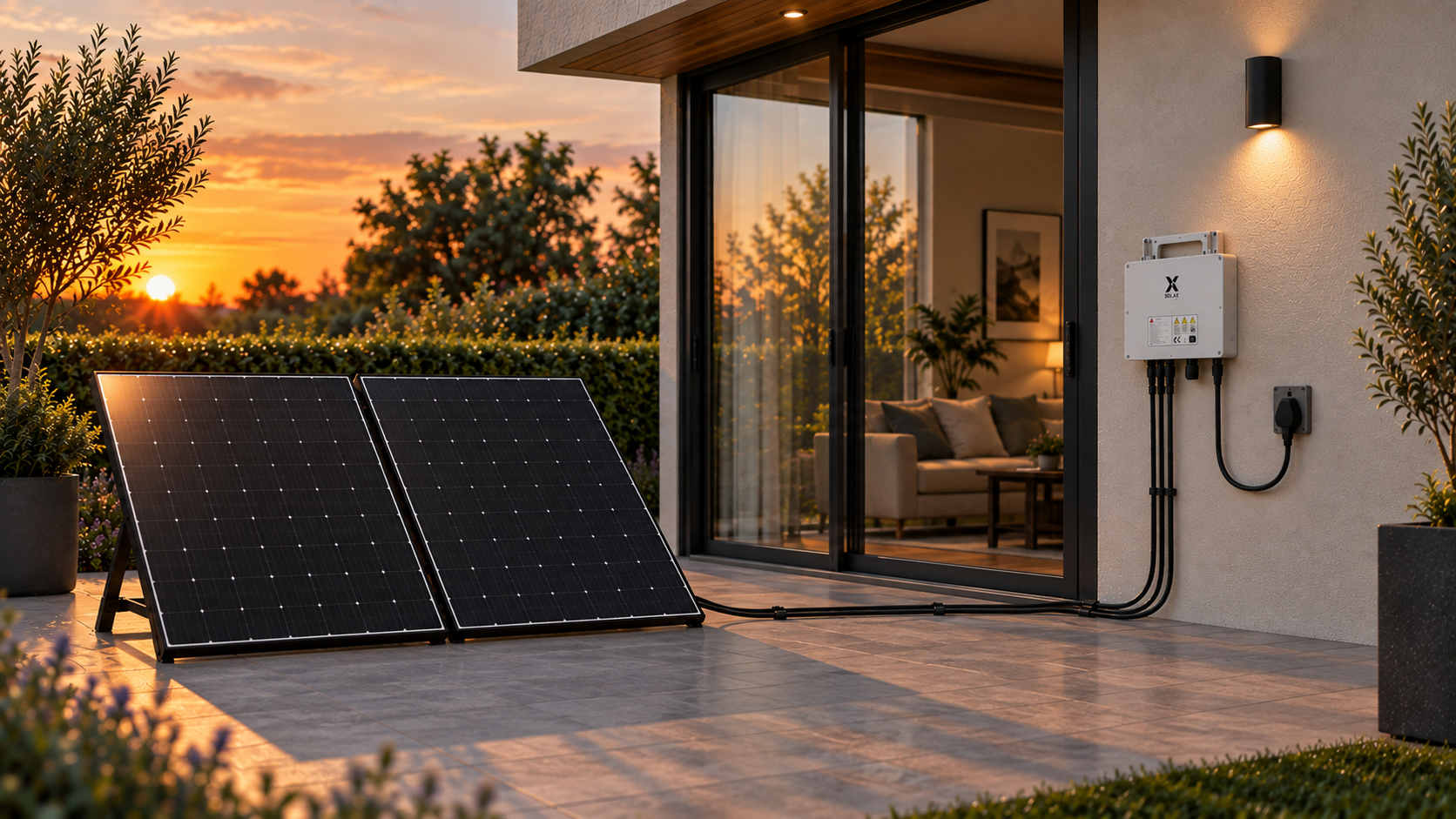 Plug in Solar Solutions Diagram - Essential Sunset